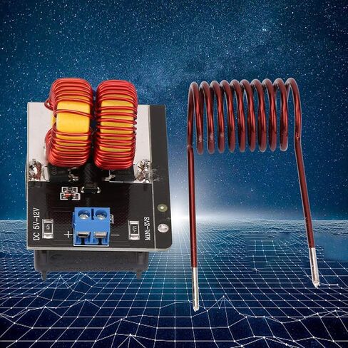 DC 5V-12V ZVS Induction Heater, 120W ZVS Induction Heating Module, Mini Inductor Heater with 55x37x1.6mm PCB Board, Heating Coil Circuit Electronic Components, 50HZ in Saudi Arabia
