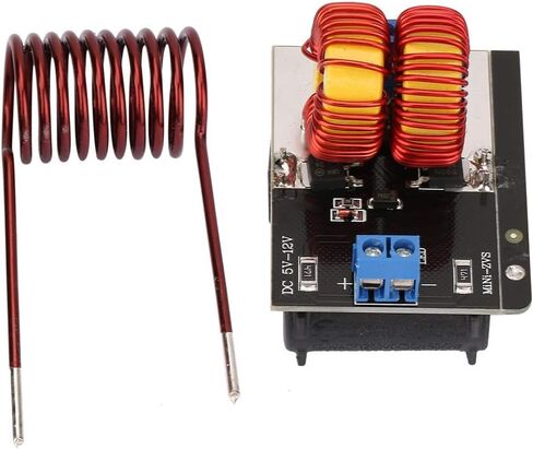 DC 5V-12V ZVS Induction Heater, 120W ZVS Induction Heating Module, Mini Inductor Heater with 55x37x1.6mm PCB Board, Heating Coil Circuit Electronic Components, 50HZ in Saudi Arabia