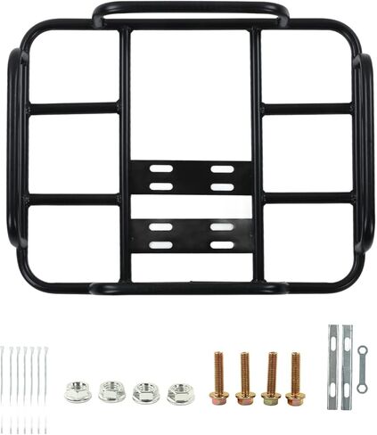 Akozon Delivery Food Bag Rack, Food Delivery Box Rack Rear Grille 80kg Loading Delivery Food Box Bracket Universal for Motorcycle Electric (Type 1 45/35 ID), Akozont46obimfhd-12 in Kuwait