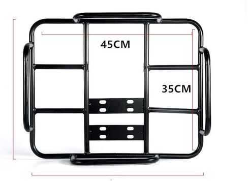 Akozon Delivery Food Bag Rack, Food Delivery Box Rack Rear Grille 80kg Loading Delivery Food Box Bracket Universal for Motorcycle Electric (Type 1 45/35 ID), Akozont46obimfhd-12 in Kuwait