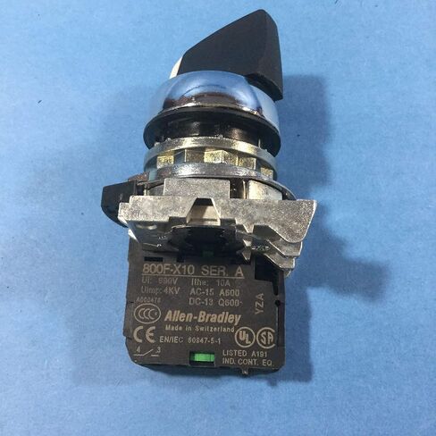 Allen-Bradley 800F-X10 Contact Block, 600V, 10A, 1-NO in Kuwait