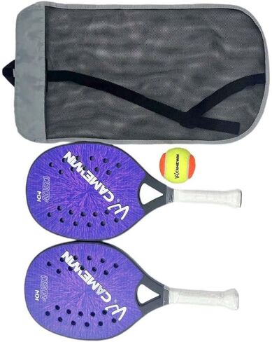 Colaxi 2X Beach Tennis Rackets Beach Tennis Paddles Nonslip Grip Beach Tennis Racquet with Storage Bag for Park Playground Courtyard in Saudi Arabia