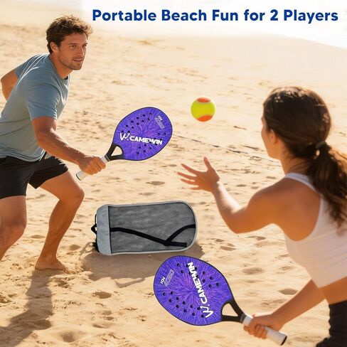Colaxi 2X Beach Tennis Rackets Beach Tennis Paddles Nonslip Grip Beach Tennis Racquet with Storage Bag for Park Playground Courtyard in Saudi Arabia