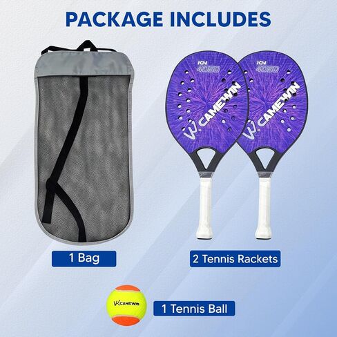 Colaxi 2X Beach Tennis Rackets Beach Tennis Paddles Nonslip Grip Beach Tennis Racquet with Storage Bag for Park Playground Courtyard in Saudi Arabia