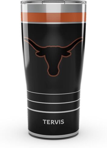 Tervis Traveller Texas Longhorns - كوب سفر ثلاثي معزول للعبة ليلية يحافظ على المشروبات باردة وساخنة، 20 أونصة، من الفولاذ المقاوم للصدأ in Saudi Arabia