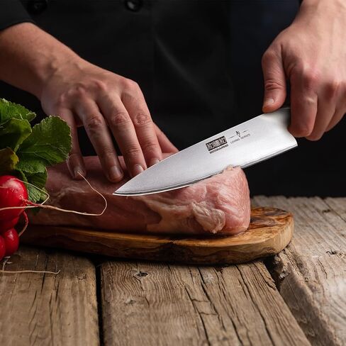 سكين مطبخ HOSHANHO مصنوع من الفولاذ الياباني عالي الكربون، سكين الشيف الاحترافي عالي الجودة مقاس 8 بوصة، سكاكين الطبخ الحادة للغاية غير القابلة للانزلاق مع مقبض مريح in Kuwait