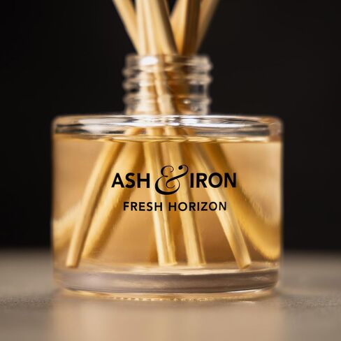 رماد وحديد الأفق الطازج الناشر القصب الفاخرة ، عطر أزهار الجوية والباكس هش ، 125 مل ، مدة 3 أشهر ، نضارة الطبيعة تجتمع الدفء الزهري in Saudi Arabia