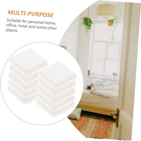 Holibanna 10pcs Silicone Door Bumper Adhesive Wall Protector for Door Knobs Prevents Damage to Walls for to Install in Saudi Arabia