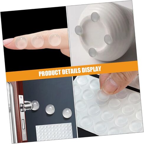 GARVALON 2pcs Self-Adhesive Cabinet Door Bumpers Pads for Noise Reduction and Shock Absorption for Protecting Drawers and Cabinets from Scratches in Kuwait