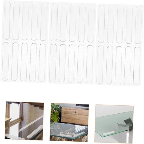 Holibanna 30Pcs Cabinet Door Bumpers Transparent Pads for Glass and Furniture Sound Dampening Stoppers Easy to Apply Bumper Strips for Home Protection in Saudi Arabia
