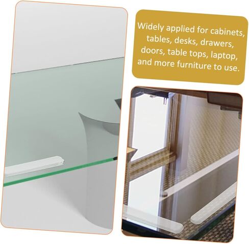 Holibanna 30Pcs Cabinet Door Bumpers Transparent Pads for Glass and Furniture Sound Dampening Stoppers Easy to Apply Bumper Strips for Home Protection in Saudi Arabia