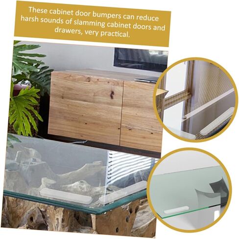POPETPOP 30 قطعة من مصدات أبواب الخزانة الشفافة، وسادات ممتصة للصدمات للطاولات الزجاجية، وسدادات الأبواب الممتصة للصدمات، سهلة الاستخدام، وشرائط مصد لاصقة للخزانات in Kuwait