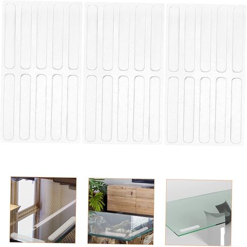 POPETPOP 30 قطعة من مصدات أبواب الخزانة الشفافة، وسادات ممتصة للصدمات للطاولات الزجاجية، وسدادات الأبواب الممتصة للصدمات، سهلة الاستخدام، وشرائط مصد لاصقة للخزانات in Kuwait