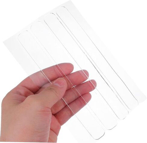 ULTECHNOVO 20pcs Self-Adhesive Silicone Bumper Strips for Cabinets Doors Windows Collision Pads for Furniture Protection Easy to Install Invisible Design in Kuwait
