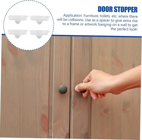 Holibanna 50pcs Cabinet Door Bumpers Sound Dampening Adhesive Pads for Furniture and Picture Frames Noise Reduction and Collision in Saudi Arabia