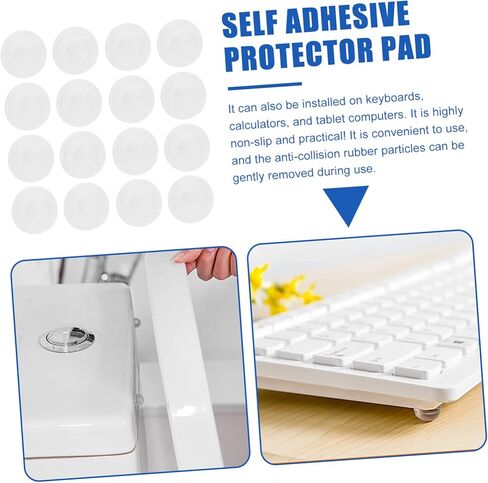 Holibanna 50pcs Cabinet Door Bumpers Sound Dampening Adhesive Pads for Furniture and Picture Frames Noise Reduction and Collision in Saudi Arabia