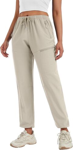 Cosy Pyro Women's Hiking Pants Quick Dry Lightweight Cargo Pants with Zipper Pockets Golf Travel Work Camping in Kuwait