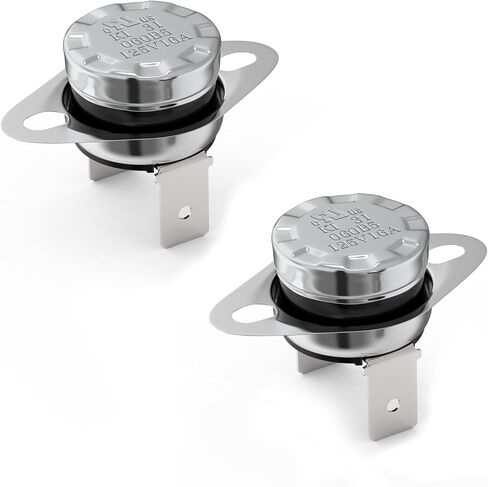 UL/CUL KSD301 ترموستات 125 فولت 16 أمبير مفتاح حراري، إيقاف الدائرة عند 150 درجة مئوية/302 درجة فهرنهايت وتشغيلها عند 130 درجة مئوية/266 درجة فهرنهايت صمام حراري ثنائي المعدن، مغلق بشكل طبيعي N.C إعادة ضبط تلقائي، قطعتان in Kuwait