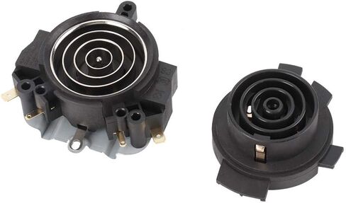 Electric Kettle Thermostat Switch and Base, Black ABS Material, 2.6x2.8x1.2 Inch Main Size, Temperature Control Replacement Part in Saudi Arabia