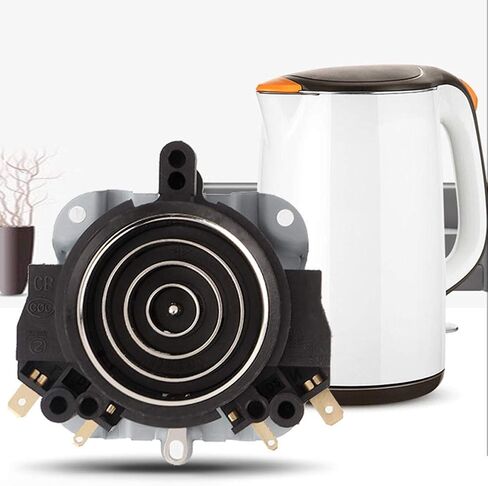 Electric Kettle Thermostat Switch and Base, Black ABS Material, 2.6x2.8x1.2 Inch Main Size, Temperature Control Replacement Part in Saudi Arabia