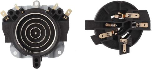 Electric Kettle Thermostat Switch and Base, Black ABS Material, 2.6x2.8x1.2 Inch Main Size, Temperature Control Replacement Part in Saudi Arabia