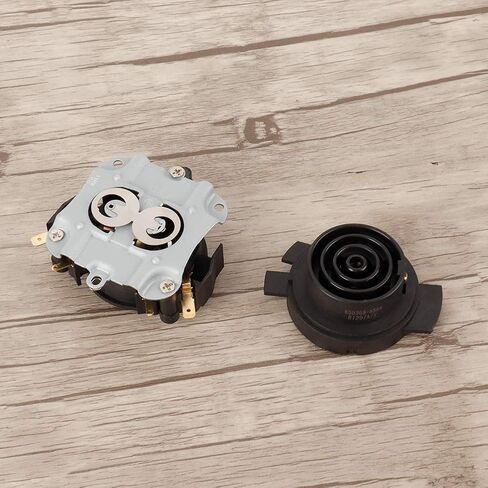 Electric Kettle Thermostat Switch and Base, Black ABS Material, 2.6x2.8x1.2 Inch Main Size, Temperature Control Replacement Part in Saudi Arabia
