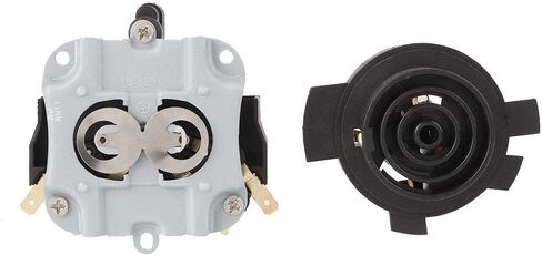 Electric Kettle Thermostat Switch and Base, Black ABS Material, 2.6x2.8x1.2 Inch Main Size, Temperature Control Replacement Part in Saudi Arabia