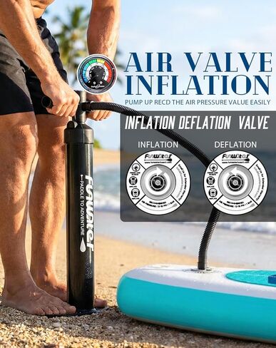FunWater Inflatable 10'6×33"×6" Ultra-Light (17.6lbs) SUP for All Skill Levels Everything Included with Stand Up Paddle Board, Adj Floating Paddles, Pump, ISUP Travel Backpack, Leash,Waterproof Bag in Saudi Arabia