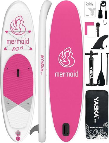 YASKA Inflatable Stand up Paddle Board 11ft with Premium SUP Accessories,Extra Wide Design Non-Slip Paddleboard for Beginner Adults Advenor Yoga Fishing in Saudi Arabia