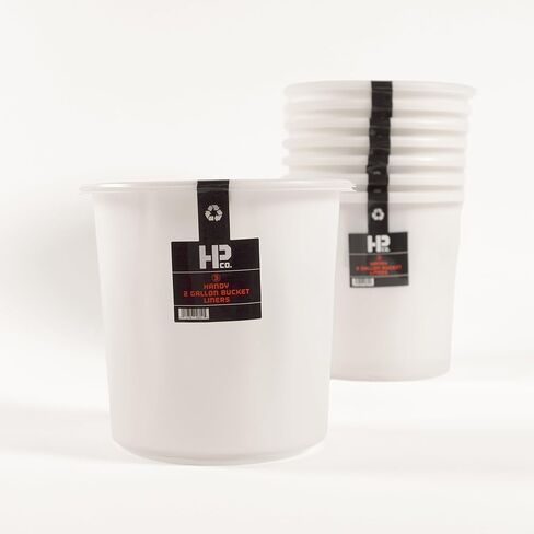 HP CO. HANDY PRODUCTS Handy Products 2-Gallon Bucket Liner -Bulk 24 Pack- Disposable, Solvent-Resistant Liner for Paint, Stain & Cleaning -Fits Most 2-Gallon Buckets in Saudi Arabia
