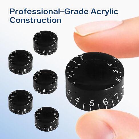 6 قطع من مقابض الجيتار الكهربائي 24 مقبضًا لحجم الجيتار الرفيع، مقبض التحكم في درجة الصوت وسرعة الصوت لأجزاء طراز Les Paul in Kuwait