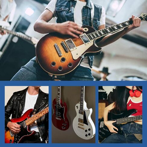 6 قطع من مقابض الجيتار الكهربائي 24 مقبضًا لحجم الجيتار الرفيع، مقبض التحكم في درجة الصوت وسرعة الصوت لأجزاء طراز Les Paul in Kuwait