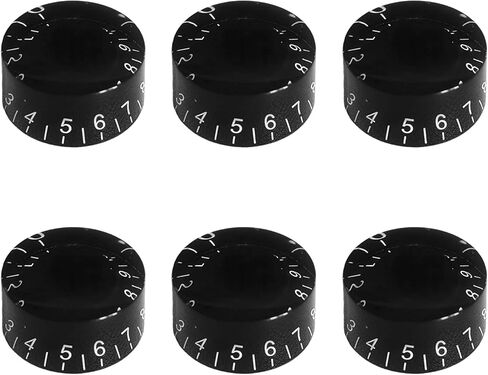 6 قطع من مقابض الجيتار الكهربائي 24 مقبضًا لحجم الجيتار الرفيع، مقبض التحكم في درجة الصوت وسرعة الصوت لأجزاء طراز Les Paul in Kuwait