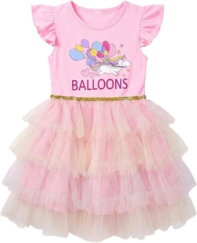 فستان الأميرة للطفل الفتيات بلا أكمام ثمل الكشكشة ثياب تول الزي غير الرسمي للفتاة 3-6 سنوات in Kuwait