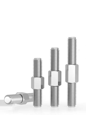 M6 M8 Double End Threaded Rods - 2Pcs Stainless Steel Positive and Negative Thread Bar for DIY Projects, 40mm & 90mm L(M6x90mm) in Saudi Arabia
