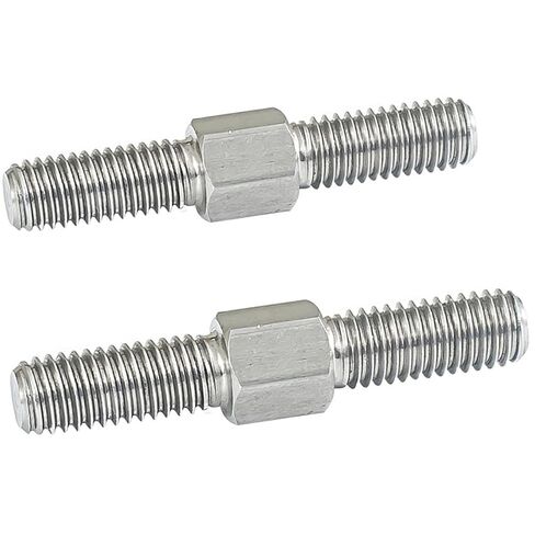 304ss Double Ended Threaded Rods - M5 M6 M8 Positive and Negative Thread Bar (2pcs) - Custom Lengths Available 2pc(M6x30mm) in Saudi Arabia