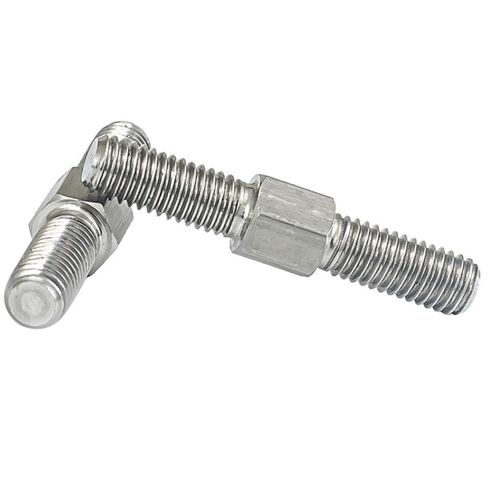 Double End Thread Rods, M4 M10 Left and Right Threaded Bar, 304 A2, 2pcs, Customizable Lengths 40mm to 100mm(M6x50mm) in Saudi Arabia