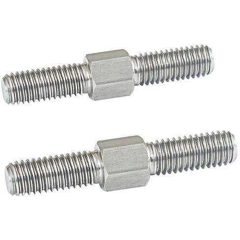 M6 Double End Threaded Rods - 304 Stainless Steel Left and Right Thread Bar for Electrical Applications - 2PCS(M6 x 90MM) in Saudi Arabia