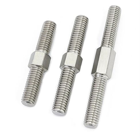 M4 Double End Threaded Rods - 5pcs Stainless Steel Positive and Negative Thread Bar for DIY Metal Working(M4x40mm) in Saudi Arabia