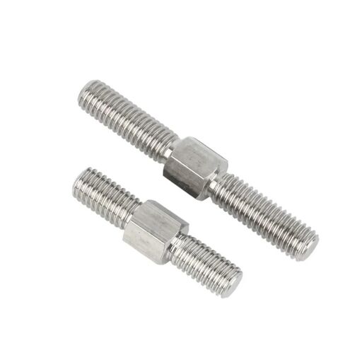 M4 Double End Threaded Rods - 5pcs Stainless Steel Positive and Negative Thread Bar for DIY Metal Working(M4x40mm) in Saudi Arabia