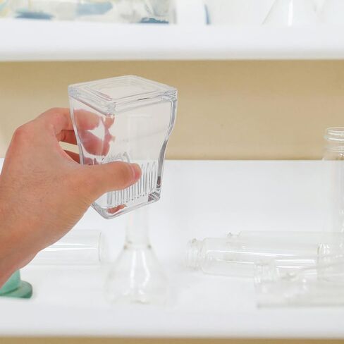 NUOBESTY 9-slide Glass Staining Jars Set Borosilicate Glass Coplin Staining Tank with Slide Holder for Laboratory Microscope Slide and Scientific Experiments in Saudi Arabia