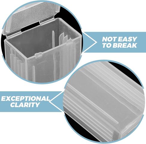 50pcs Wide Opening Plastic Glass Slide Staining Jars with 5-compartment Slide Rack Holder Laboratory Storage Container for Sample Processing and Lab Experiments in Saudi Arabia