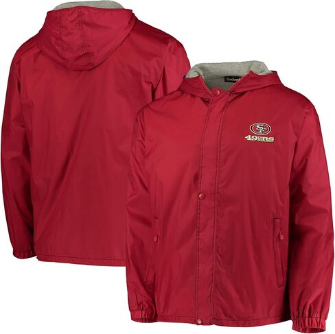 Dunbrooke Legacy San Francisco 49ers, Full‐Zip Jacket Men’s Hooded Midweight Wind & Water Resistant Outerwear, Black, SM in Saudi Arabia