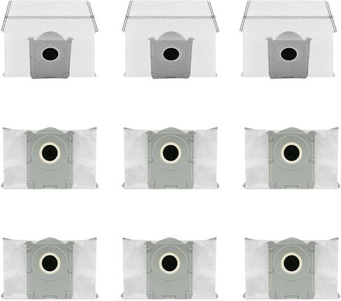Replacement ECOVACS Accessory 6-Washable Vacuum Mop Cloths / 6-Pack Large Capacity Dust Bags：Compatible with DEEBOT T50 Max/T50 Pro/T50 Omni/T50 Pro Omni/T50 Max Pro Vacuum Cleaner Parts Accessories in Saudi Arabia