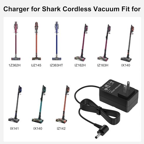 شاحن لصاروخ القرش بيت برو DK33-248080H-U متوافق مع مكنسة القرش اللاسلكية IX140H IX141 IZ140 IZ140C IZ141C IZ142 IZ363H UZ145 WZ140 24.8 فولت شاحن مكنسة لاسلكي in Kuwait