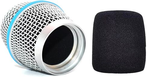 2 قطعة استبدال ميكروفون الكرة رئيس شبكة مصبغة ل SHURE Beta87 Beta87A Beta87C SM86 SM87 SM87A ميكروفون سلكي/لاسلكي in Kuwait