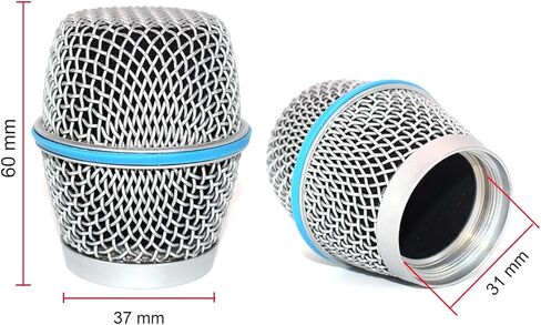 2 قطعة استبدال ميكروفون الكرة رئيس شبكة مصبغة ل SHURE Beta87 Beta87A Beta87C SM86 SM87 SM87A ميكروفون سلكي/لاسلكي in Kuwait