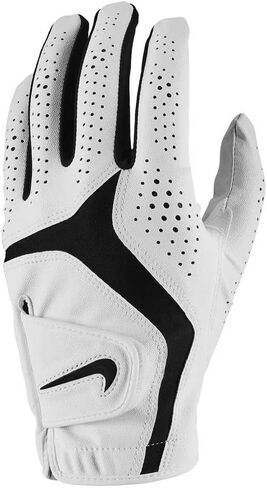 Nike Mens Dura Feel X Left Hand Golf Glove White | White | Black Small in Saudi Arabia