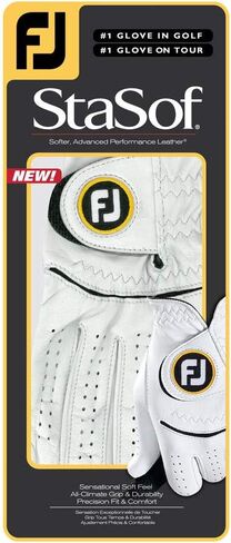 FootJoy Women's StaSof Prior Generation Golf Glove, White Medium/Large, Worn on Left Hand in Saudi Arabia