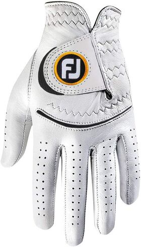 FootJoy Women's StaSof Prior Generation Golf Glove, White Medium/Large, Worn on Left Hand in Saudi Arabia